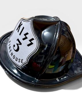 KISS PAUL STANLEY Firehouse 3 fireman helmet concert tour rock and roll band